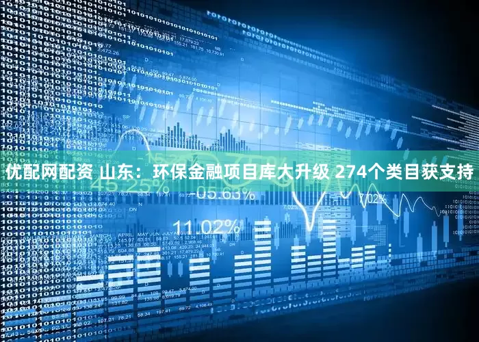优配网配资 山东：环保金融项目库大升级 274个类目获支持